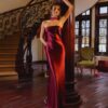 Crimson Ember Gown